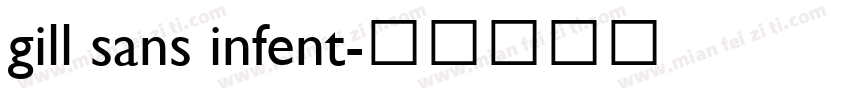 gill sans infent字体转换